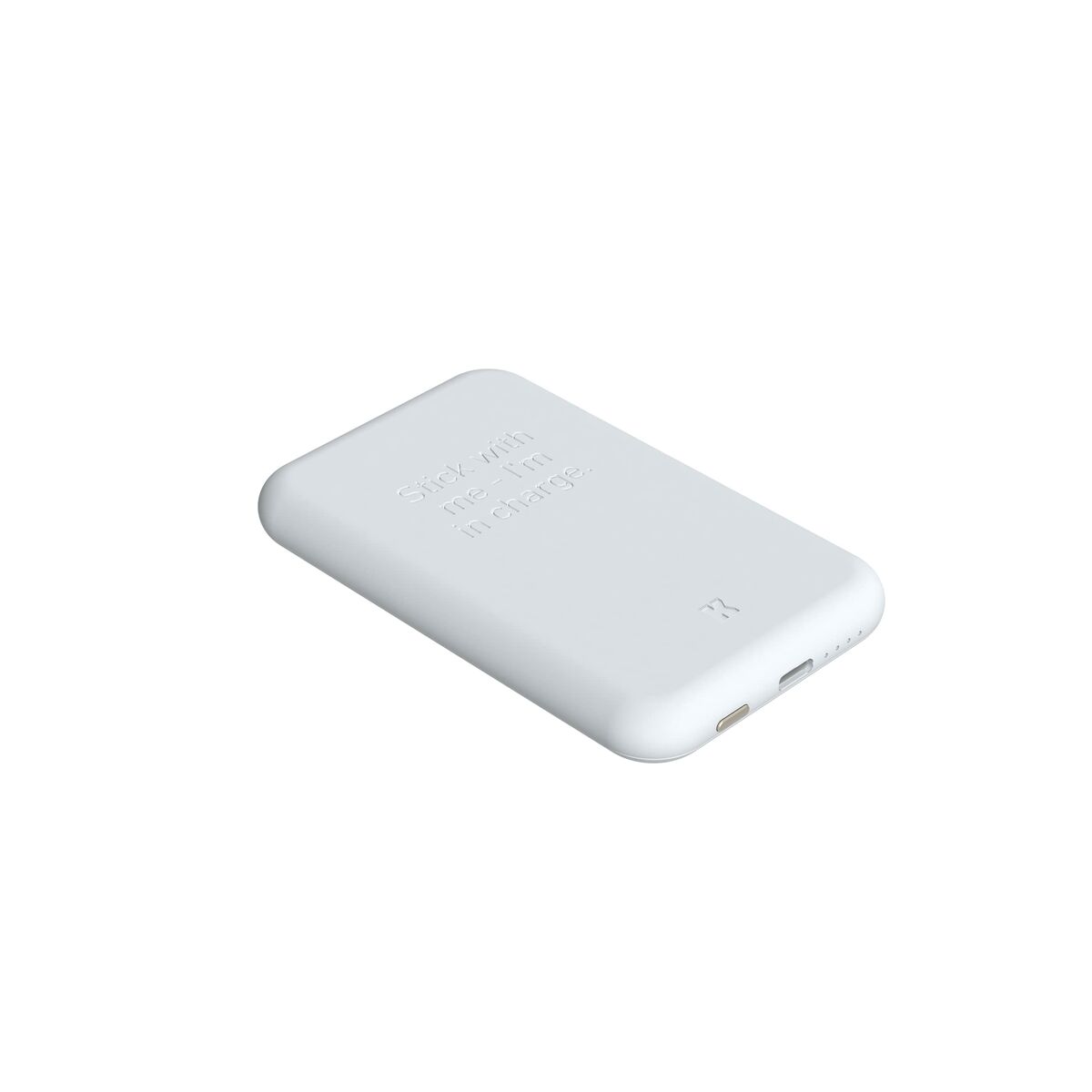 Power Bank with Wireless Charger Kreafunk Grey 5000 mAh-3