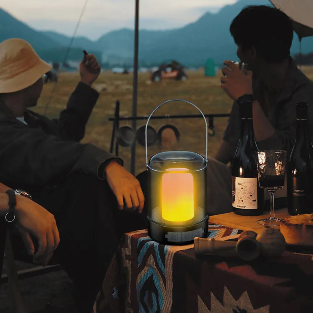 Vibe Geeks 3 Modes Vintage Portable Camping Lantern-USB Rechargeable